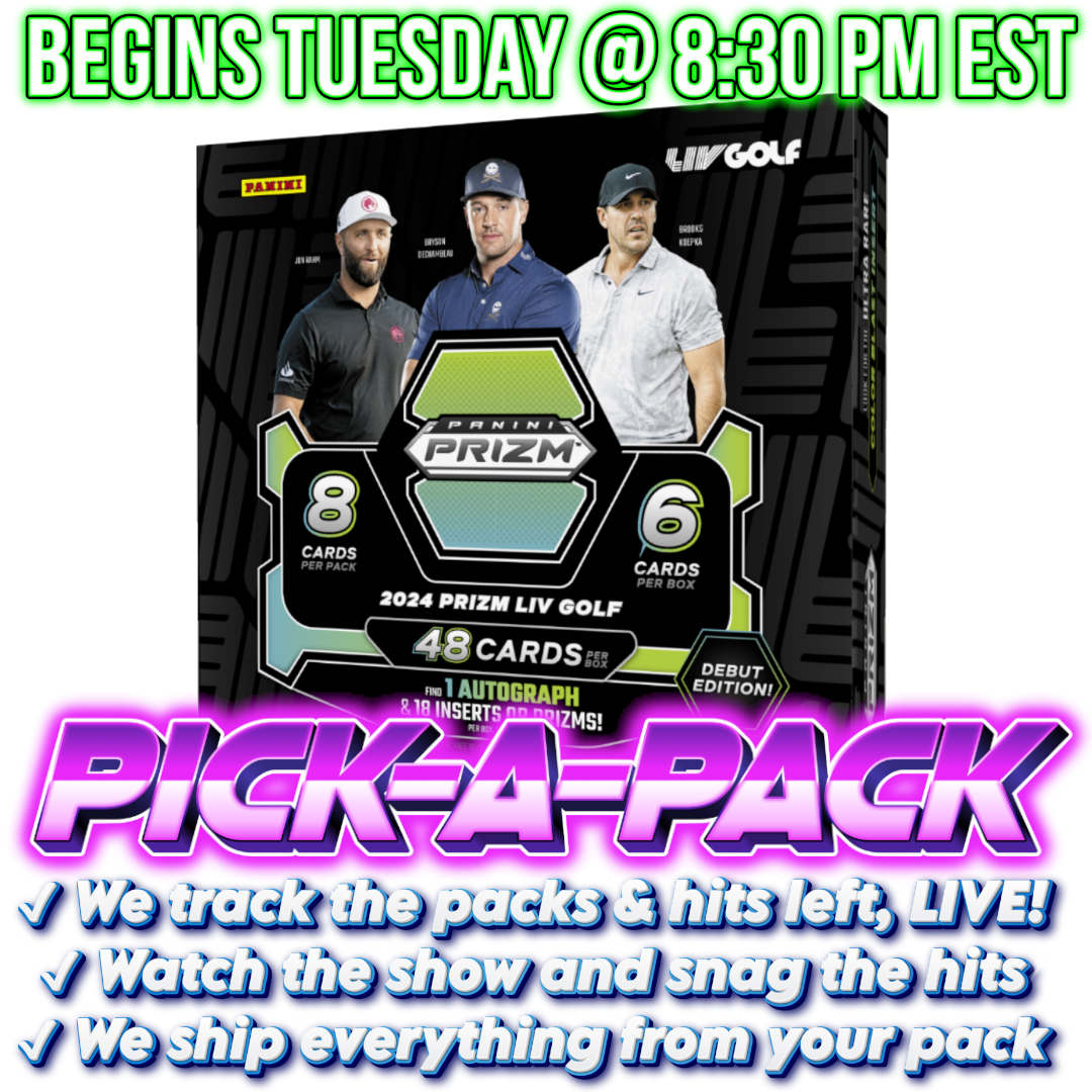 2024 Prizm LIV Golf Hobby Pick-A-Pack - Box #01
