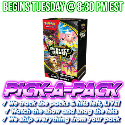 Pokemon TCG - Mega Evolution - Perfect Order - Booster Bundle Pick-A-Pack - BOX #02