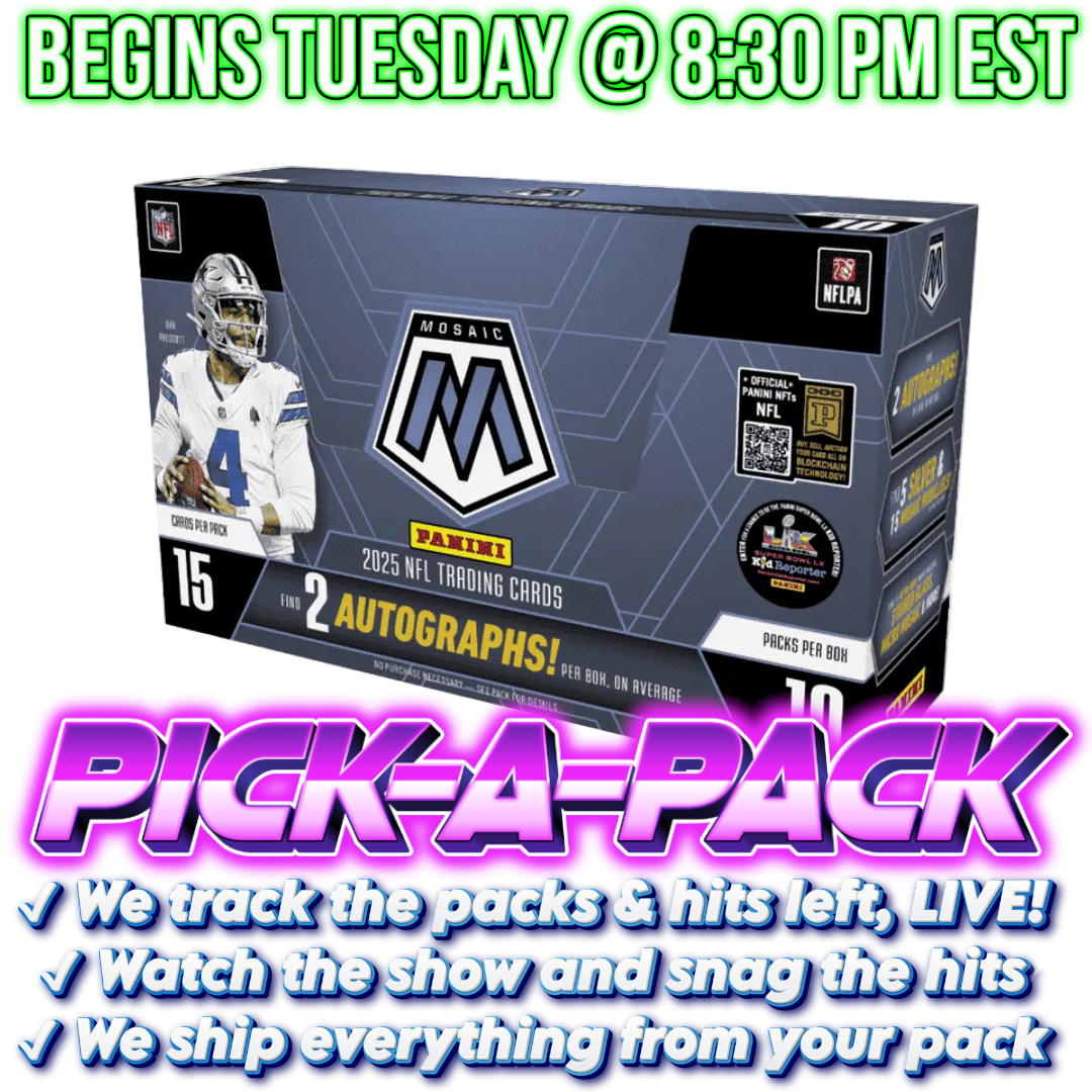 2025 Mosaic Football Hobby Pick-A-Pack - Box #01