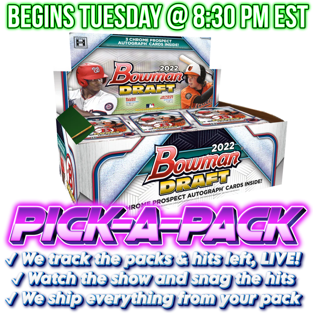 2022 Bowman Draft Baseball Jumbo Pick-A-Pack - Box #01