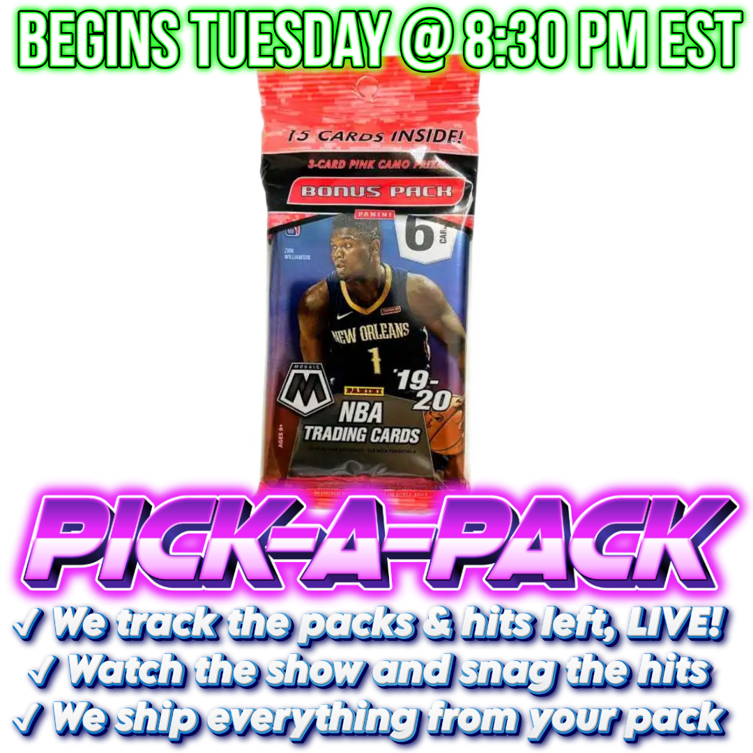 2019/20 Mosaic Basketball Fat Pick-A-Pack - BOX #01