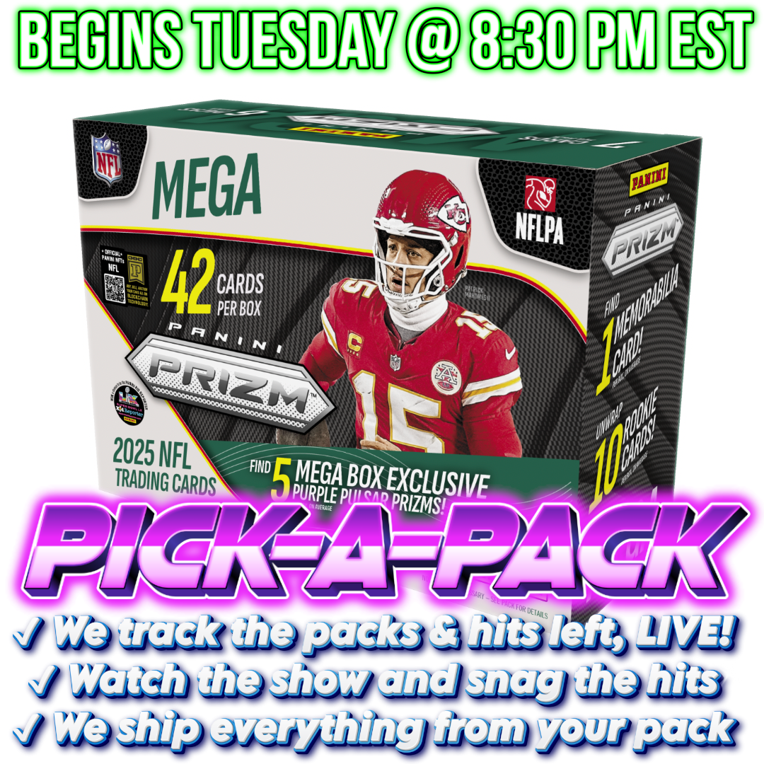 2025 Prizm Football Mega Hobby Pick-A-Pack - BOX #01