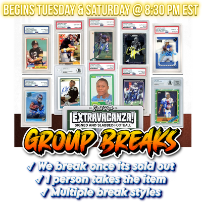2026 Gold Rush Signed & Slabbed Football Box - BREAK #175