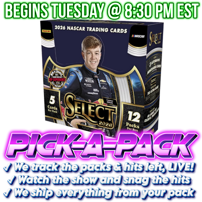 2026 Select Racing Hobby Pick-A-Pack - BOX #01