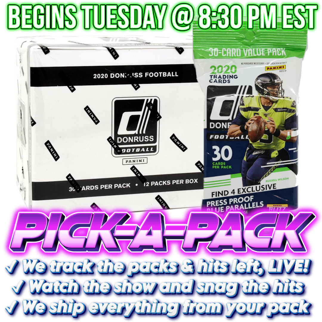 2020 Donruss Football Fat Pick-A-Pack - Box #01