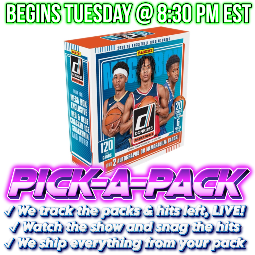 2025/26 Donruss Basketball Hobby Mega Pick-A-Pack - BOX #01