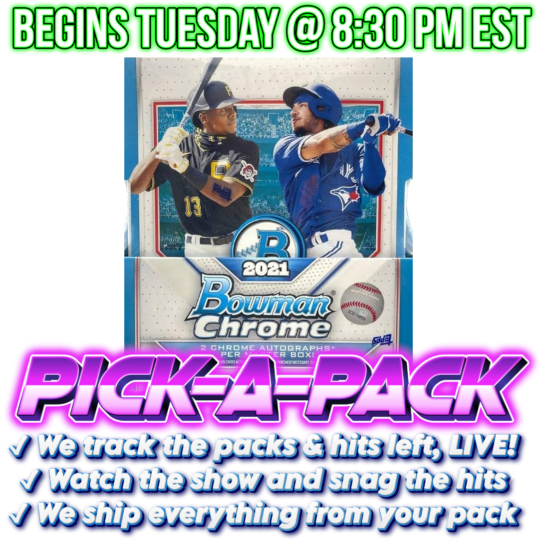 2021 Bowman Chrome Baseball Hobby Pick-A-Pack - BOX #04