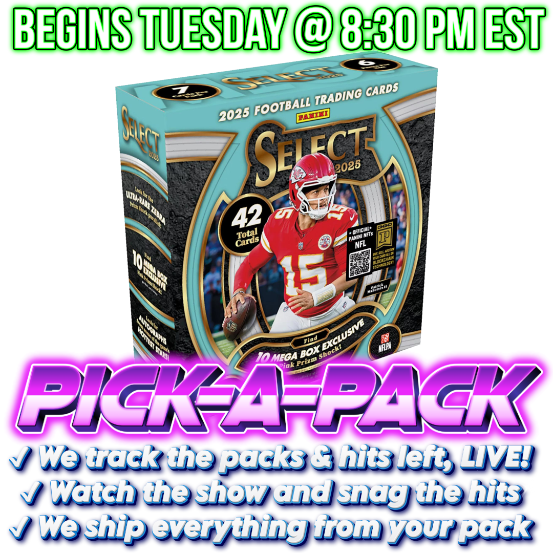 2025 Select Football Mega Pick-A-Pack - BOX #01