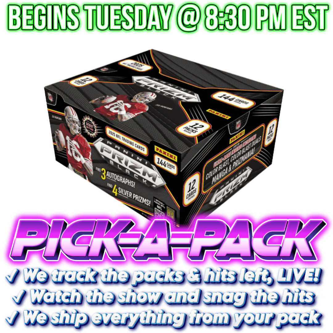 2025 Panini Prizm Black Football Hobby Pick-A-Pack - Box #02