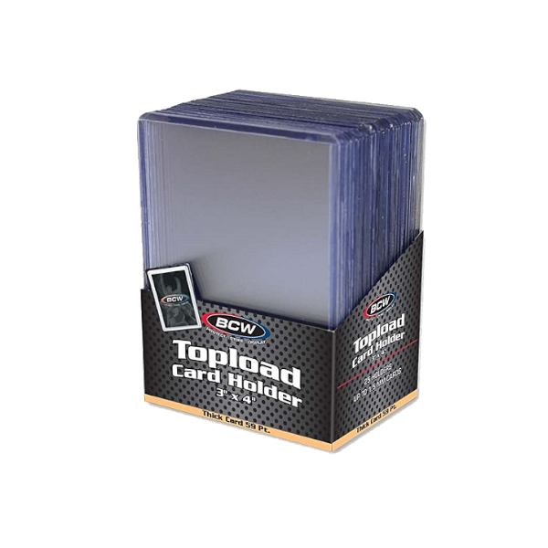 59 pt. 3x4 Thick Topload Card Holder (25 count) - BCW