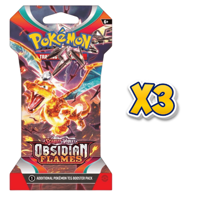 obsidian flames sleeved pack