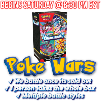 Pokemon TCG - Mega Evolution - Chaos Rising Booster Bundle Box - WAR #208
