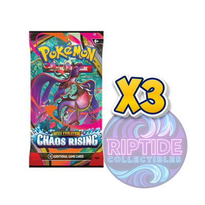 Pokemon TCG - Mega Evolution - Chaos Rising Booster Pack (3 packs)