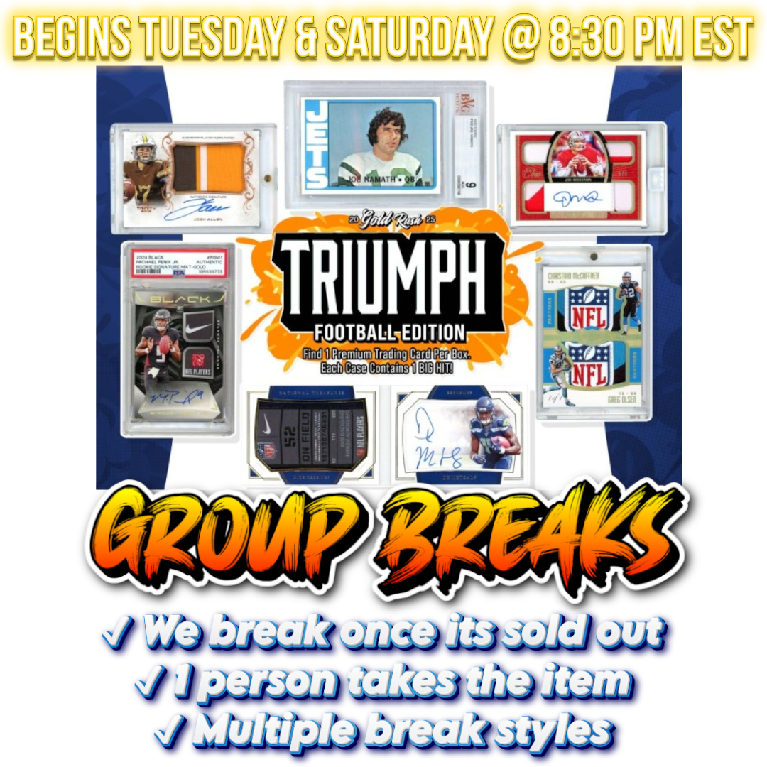 2025 Gold Rush Triumph Football - BREAK #162