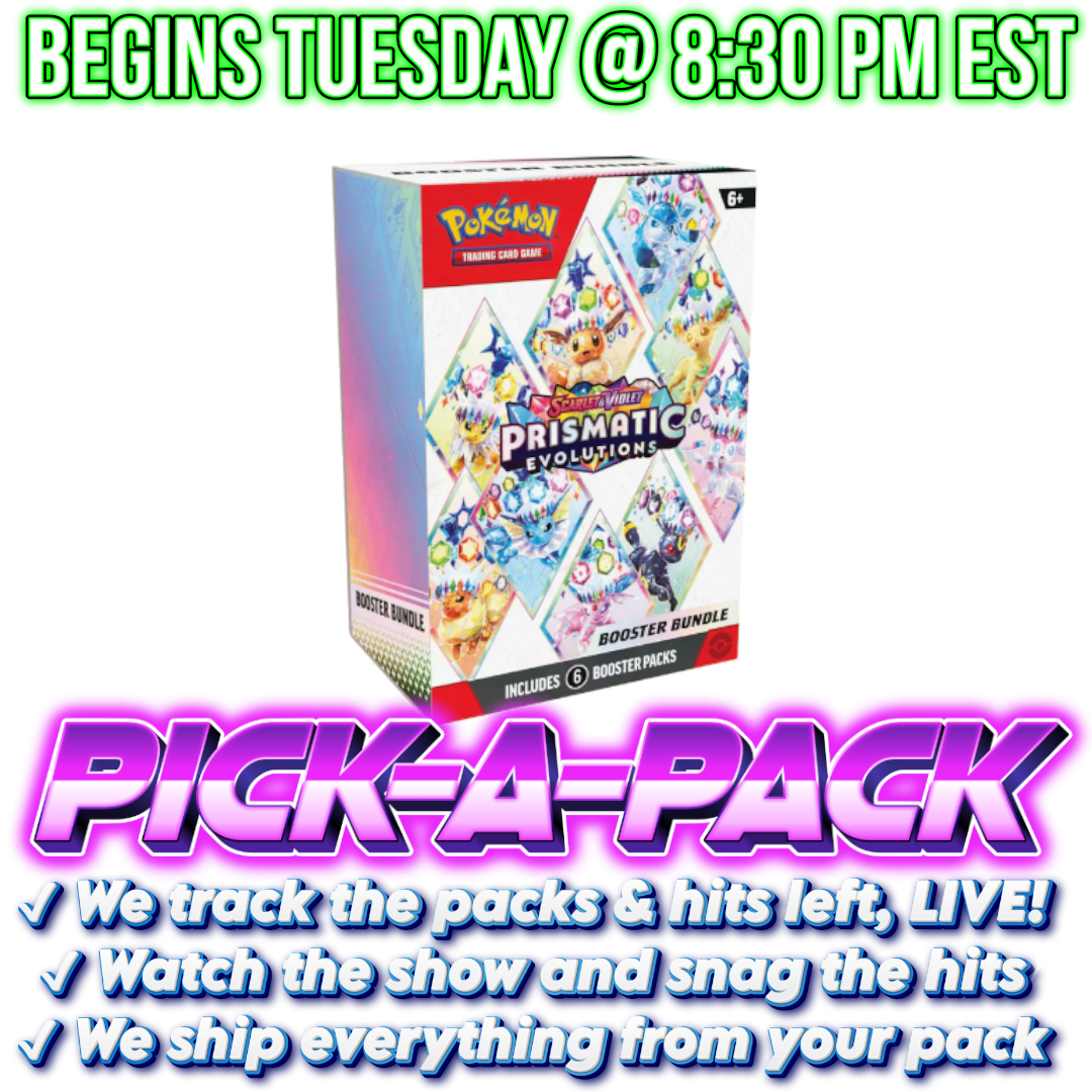 Pokemon TCG - Scarlet & Violet - Prismatic Evolutions - Booster Bundle Pick-A-Pack - Box #02