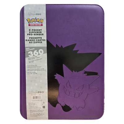Pokemon TCG - Premium Gengar 9-Pocket Zippered PRO-Binder - Ultra Pro