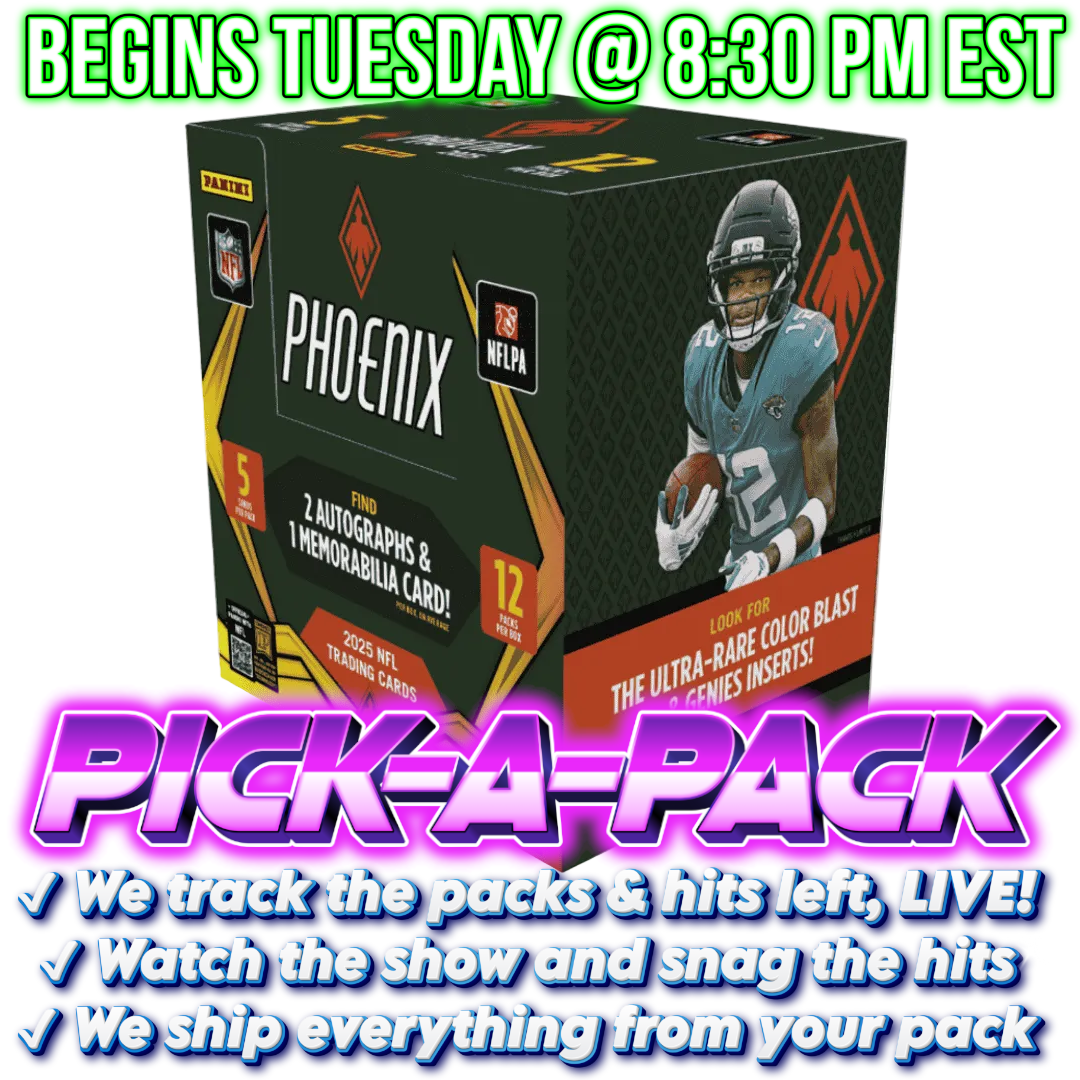 2025 Phoenix Football Hobby Pick-A-Pack - Box #01