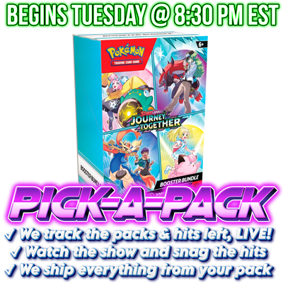 Pokemon TCG - Scarlet & Violet - Journey Together - Booster Bundle Pick-A-Pack - BOX #01