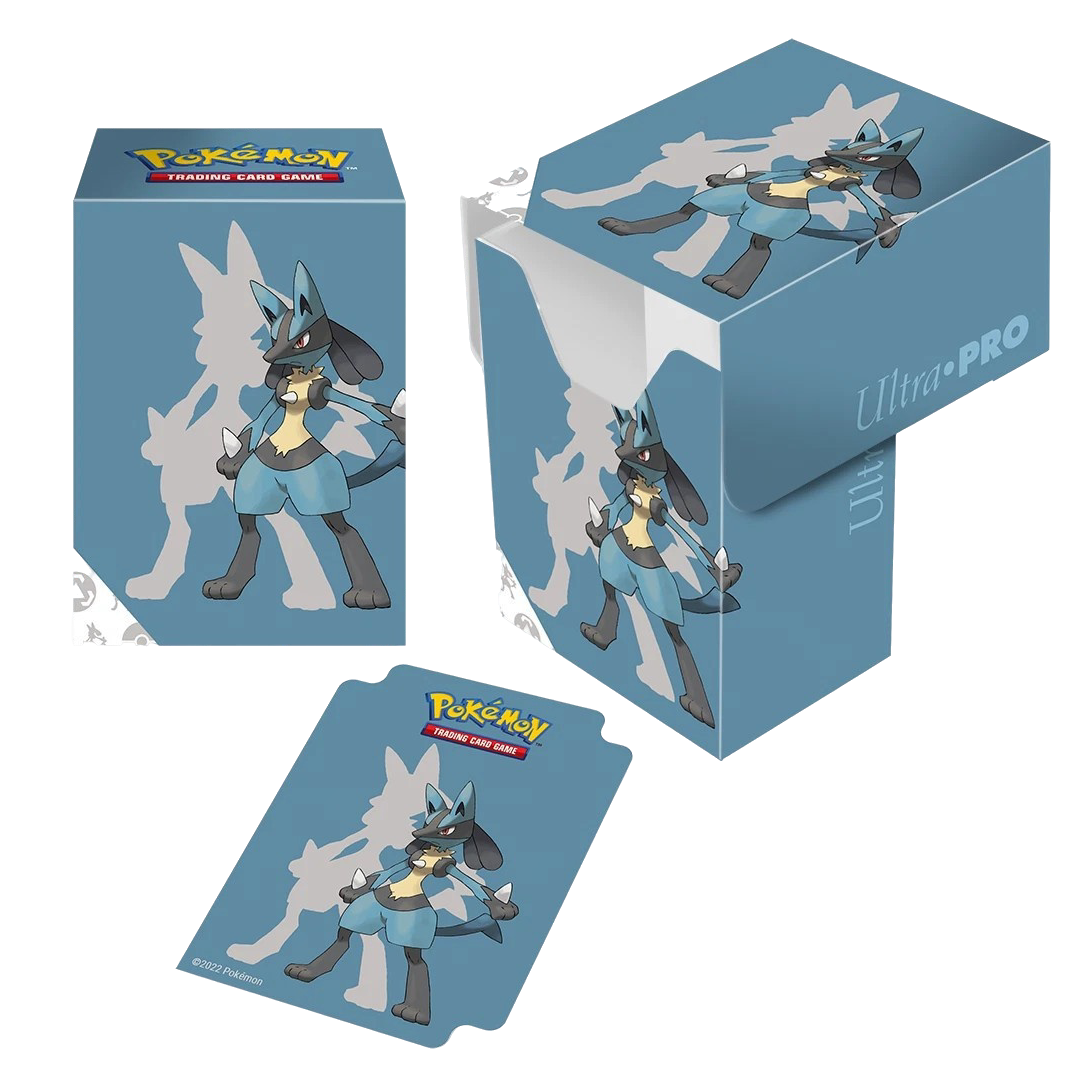 Pokemon TCG - Lucario Full View Deck Box (Holds 75+ Sleeved Cards) - Ultra Pro