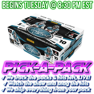 2025 Certified Football Hobby Pick-A-Pack - Box #02