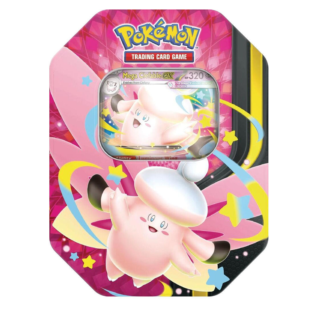 Pokemon TCG - Mega Moonlit Tin - Mega Clefable EX