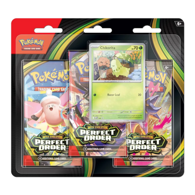Pokemon - Mega Evolution - Perfect Order 3-Pack Blister - Chikorita