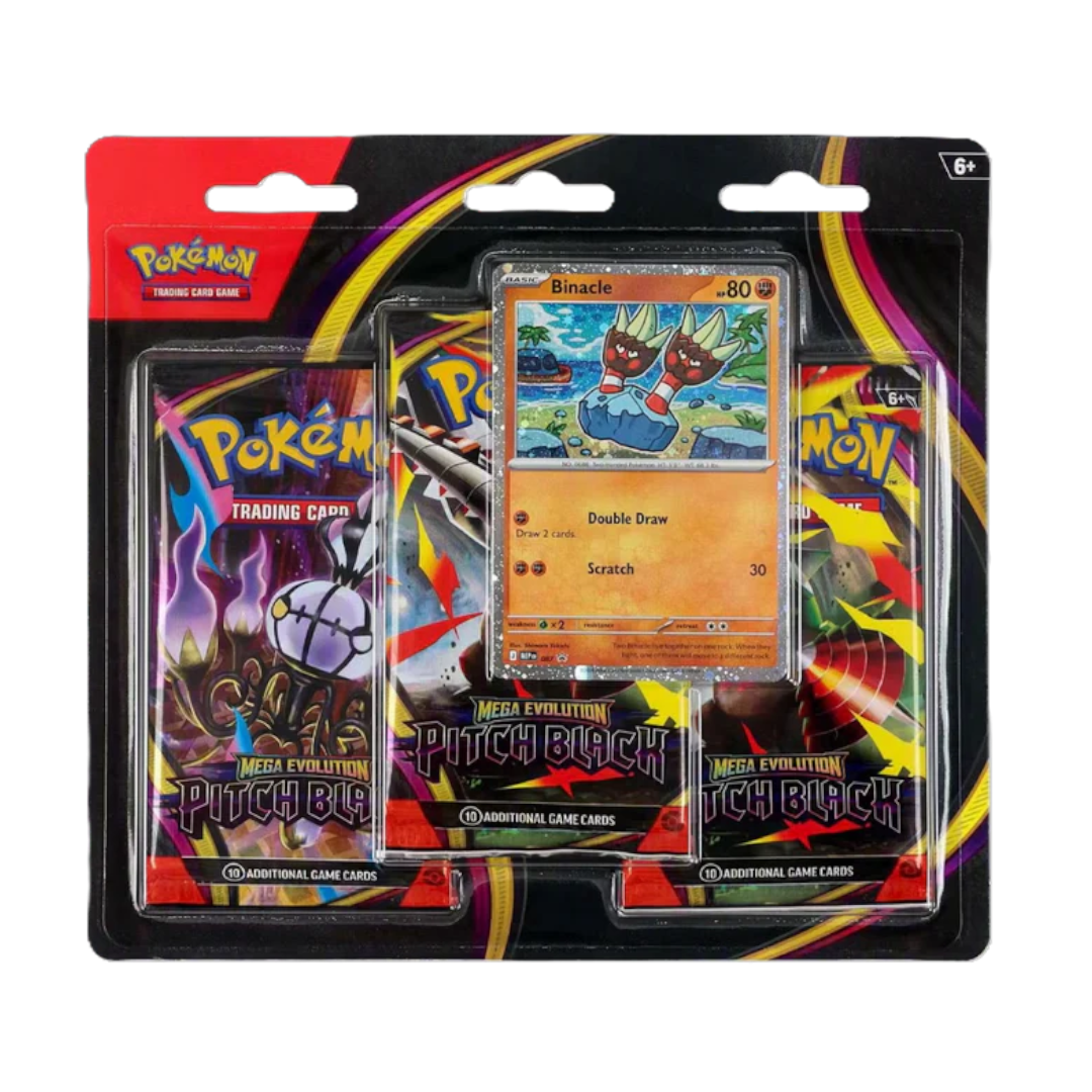 Pokemon TCG - Mega Evolution - Pitch Black 3-Pack Blister - Binacle