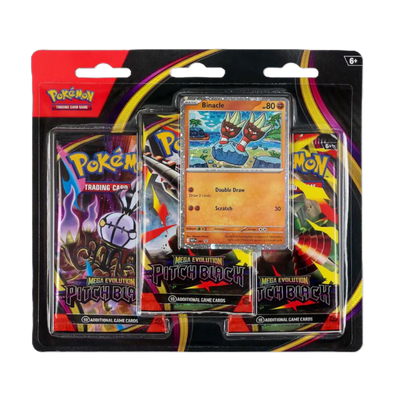 Pokemon TCG - Mega Evolution - Pitch Black 3-Pack Blister - Binacle