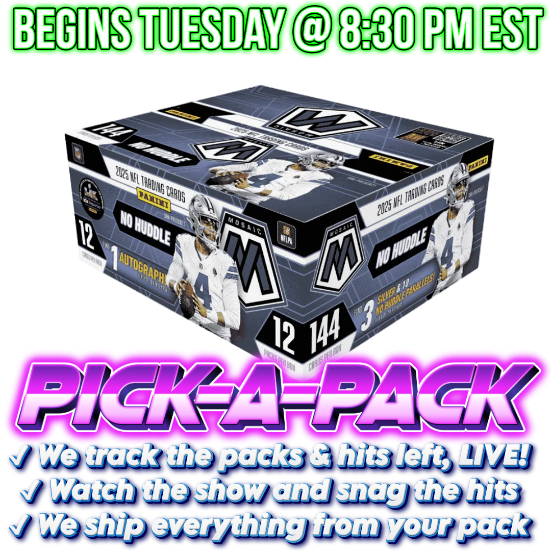 2025 Mosaic Football No Huddle Pick-A-Pack - Box #01