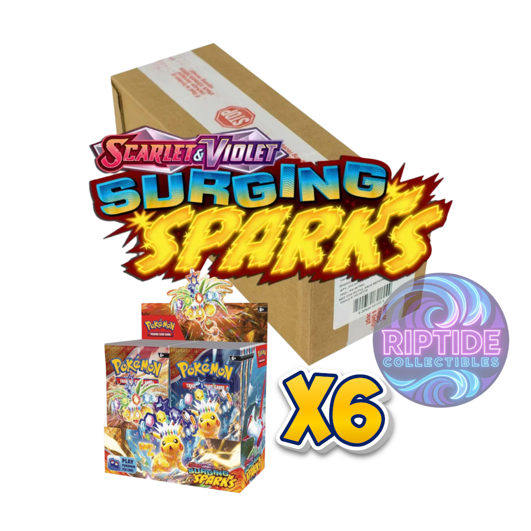 Pokemon TCG - Scarlet & Violet - Surging Sparks 6-Box Booster Case