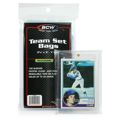 Resealable Team Set/One-Touch Bags (100 count) - BCW