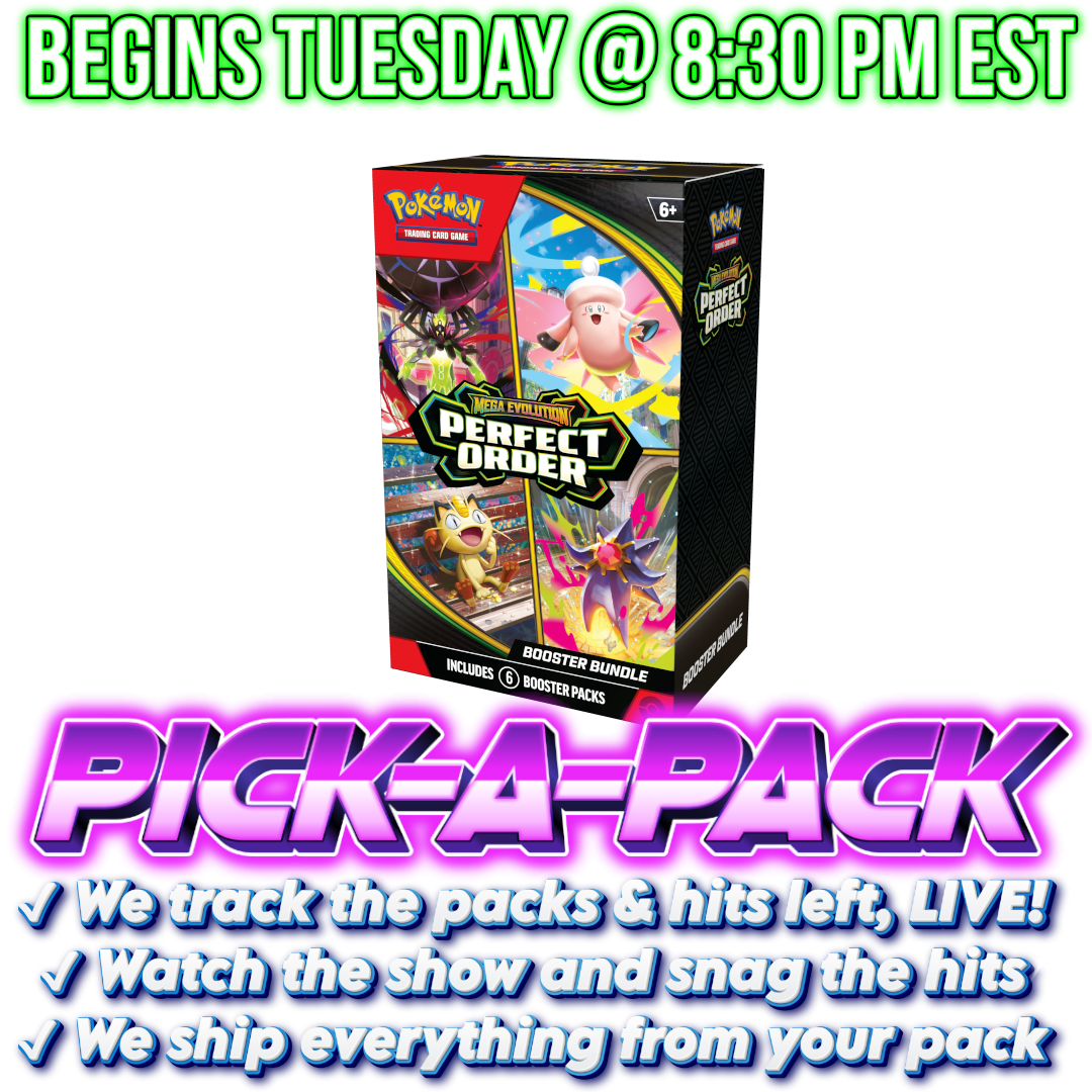 Pokemon TCG - Mega Evolution - Perfect Order - Booster Bundle Pick-A-Pack - BOX #02