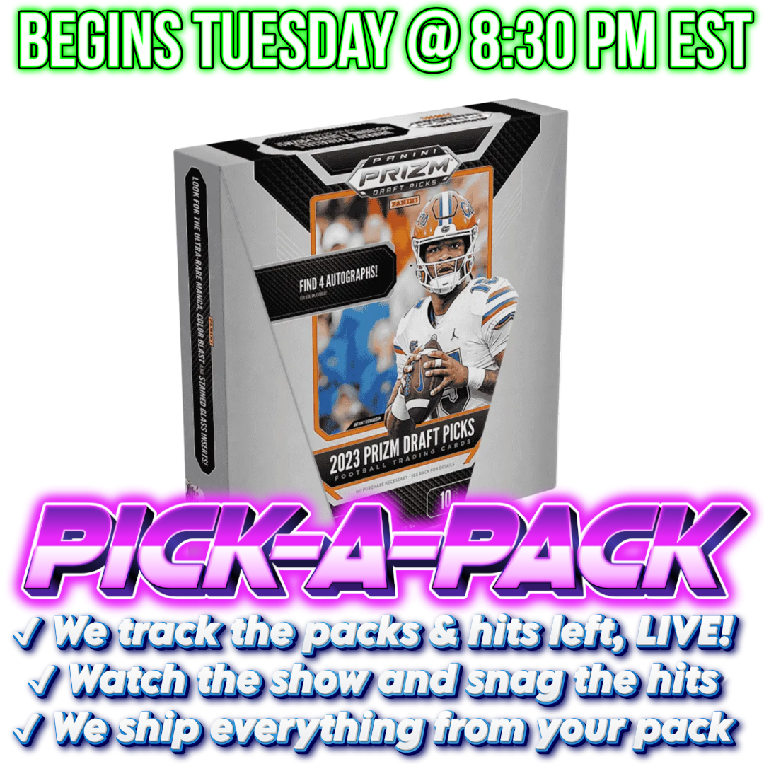 2023 Prizm Collegiate Draft Picks Football Hobby Pick-A-Pack - Box #01
