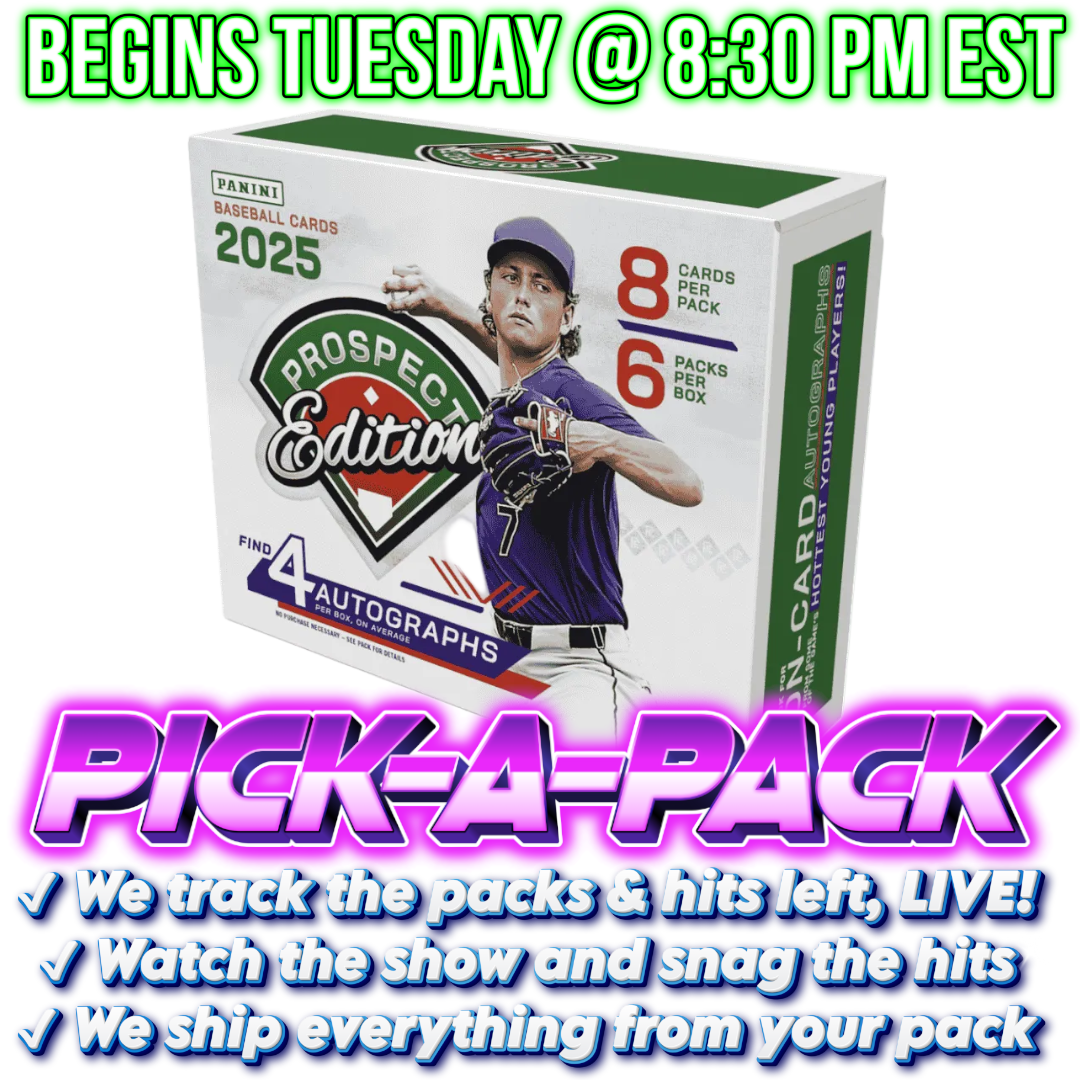 2025 Panini Prospect Edition Baseball Hobby Pick-A-Pack - Box #02