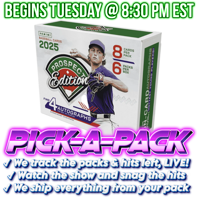 2025 Panini Prospect Edition Baseball Hobby Pick-A-Pack - Box #02