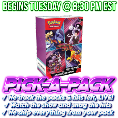 Pokemon TCG - Scarlet & Violet - Destined Rivals - Booster Bundle Pick-A-Pack - Box #01