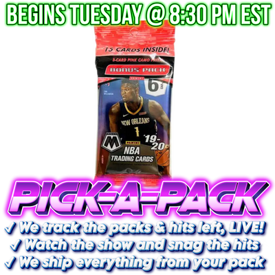 2019/20 Mosaic Basketball Fat Pick-A-Pack - BOX #01