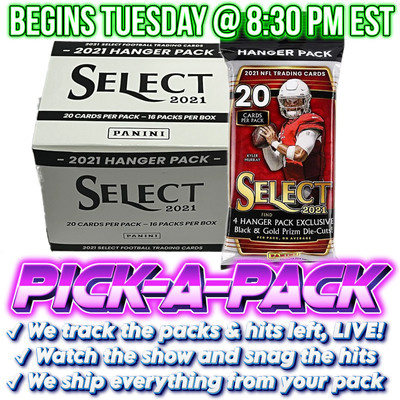 2021 Select Football Hanger Pick-A-Pack - Box #01