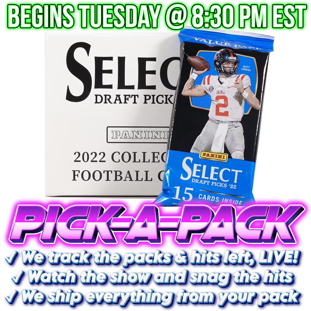 2022 Select Draft Picks Football Fat Pick-A-Pack - BOX #01
