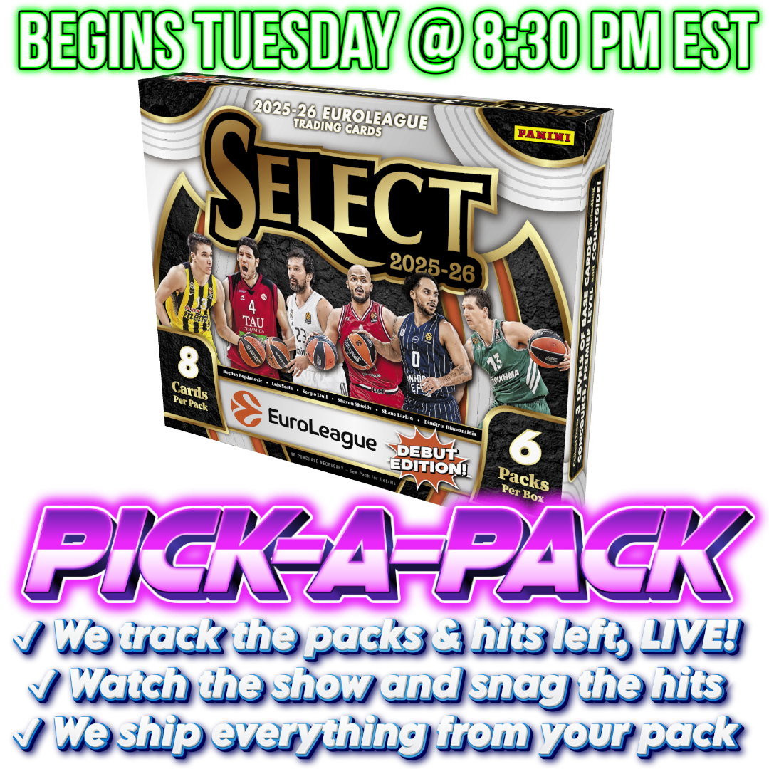 2025/26 Select EuroLeague Basketball Mega Pick-A-Pack - BOX #01