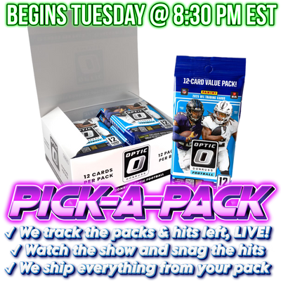 2025 Optic Football Fat Pick-A-Pack - BOX #01