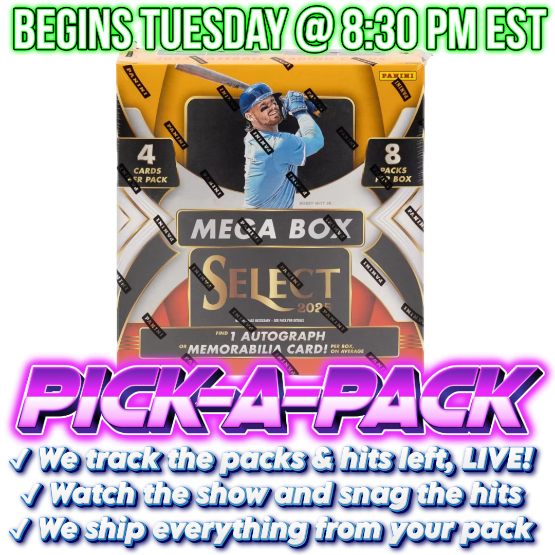 2025 Select Baseball Mega Pick-A-Pack - BOX #01
