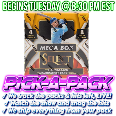 2025 Select Baseball Mega Pick-A-Pack - BOX #01