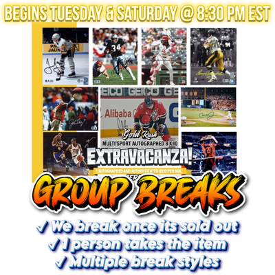 2026 Gold Rush Autographed Multi-Sport 8x10 Series 2 - BREAK #176