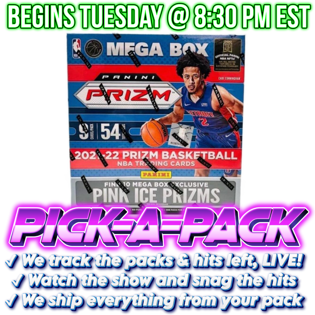 2021/22 Prizm Basketball Mega Pick-A-Pack - BOX #01
