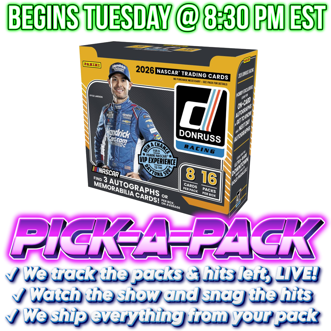2026 Donruss NASCAR Racing Hobby Pick-A-Pack - Box #02