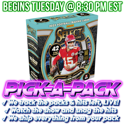 2025 Select Football Mega Pick-A-Pack - BOX #01