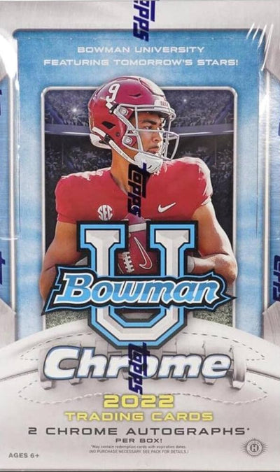 2022 Bowman Chrome University Football Hobby Box