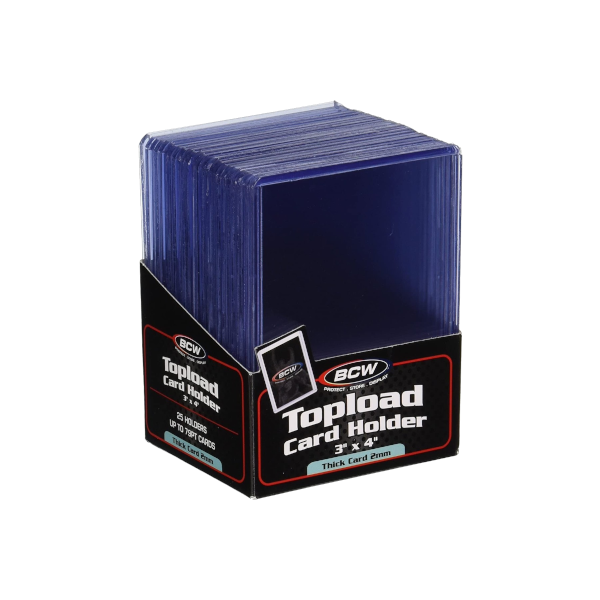 79 pt. 3x4 Thick Topload Card Holder (25 count) - BCW