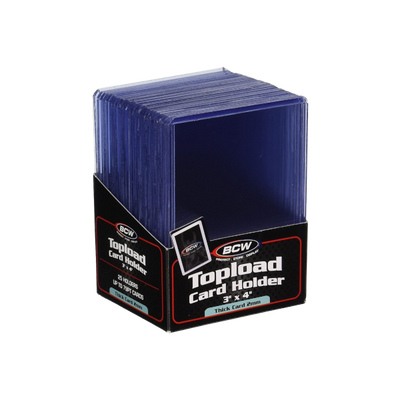 79 pt. 3x4 Thick Topload Card Holder (25 count) - BCW